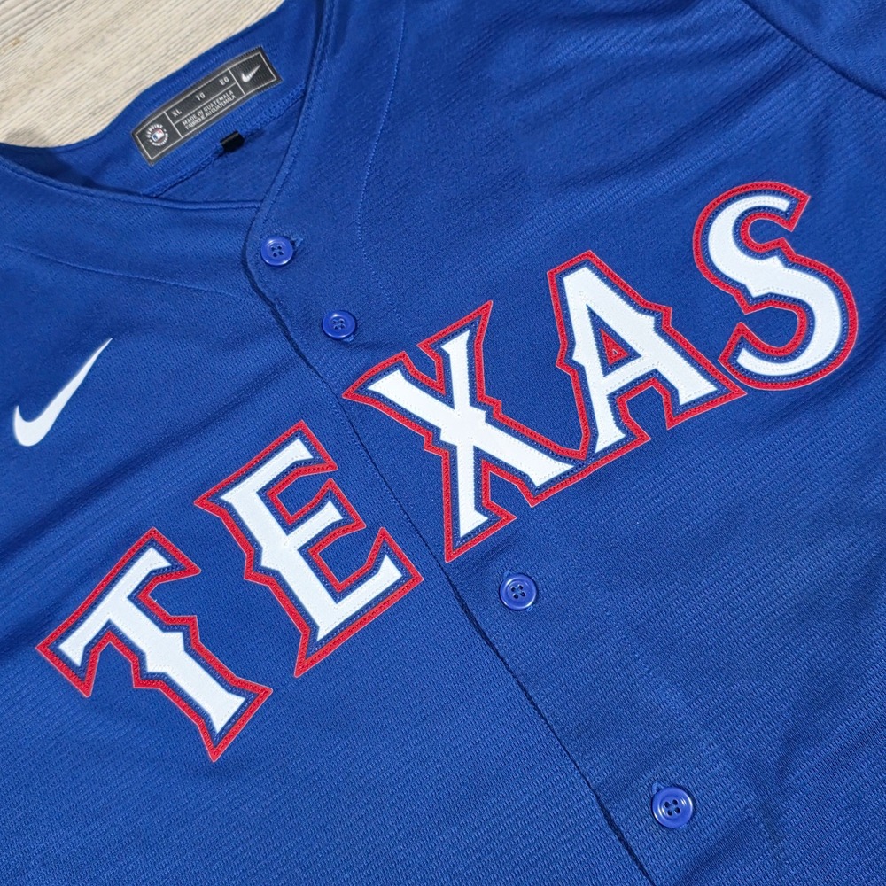 Texas Rangers Rougned Odor #12 Replica Alternate Button Down Jersey - Men's XL - Picture 4 of 8